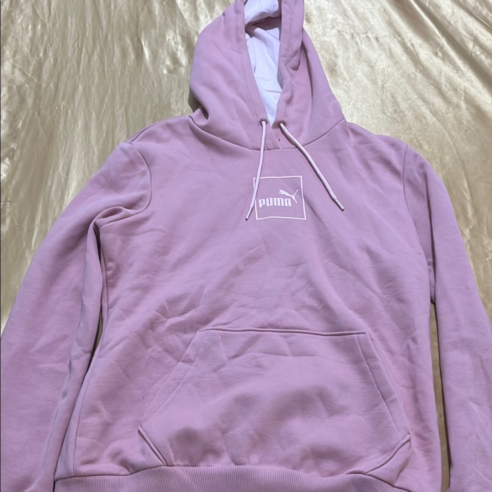 Puma Light Pink Pullover Hoodie